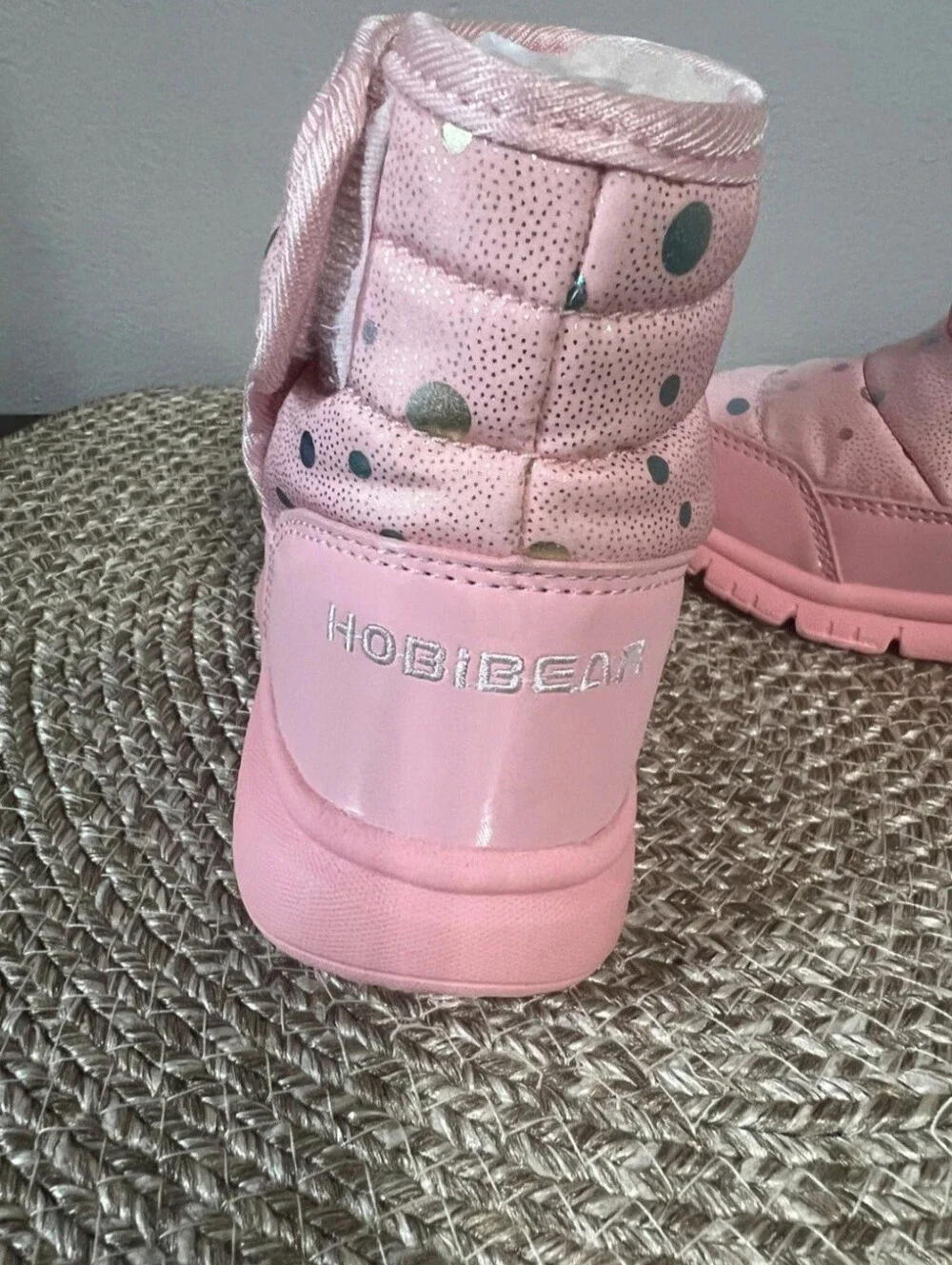 Hobibear Girls' Waterproof Winter Boots, Pink, Size 25